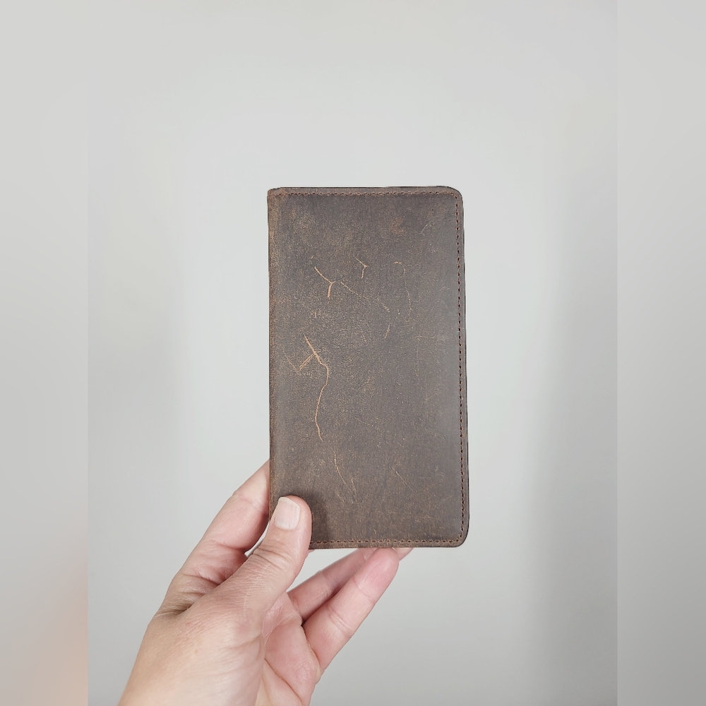OVERLAND Brown Leather Wallet